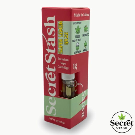 Secret Stash - Secret Stash | THC Cart | Sativa | Super Lemon Haze | 1g - 1