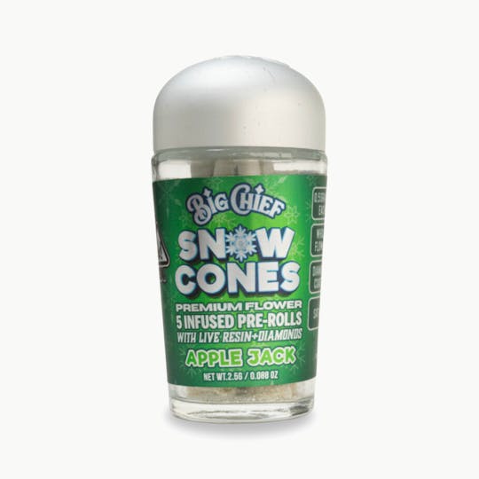 Big Chief - APPLE JACK - Snow Cone Infused Pre-Rolls 5 Pack - 1
