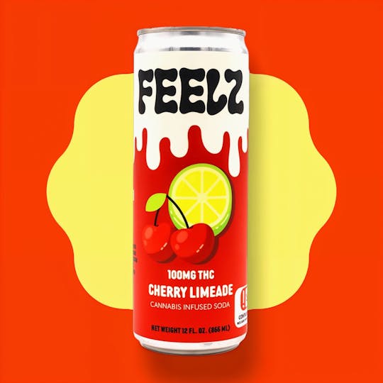 Feelz - 100mg Cherry Limeade Infused Soda Feelz - 1