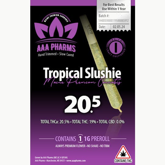 AAA Pharms - Tropical Slushie - Pre Roll - 1