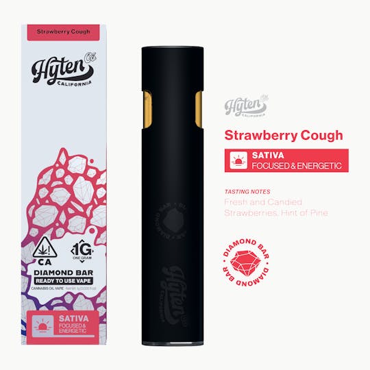 Hyten Company - Strawberry Cough - 1g Live Diamond Bar - 1