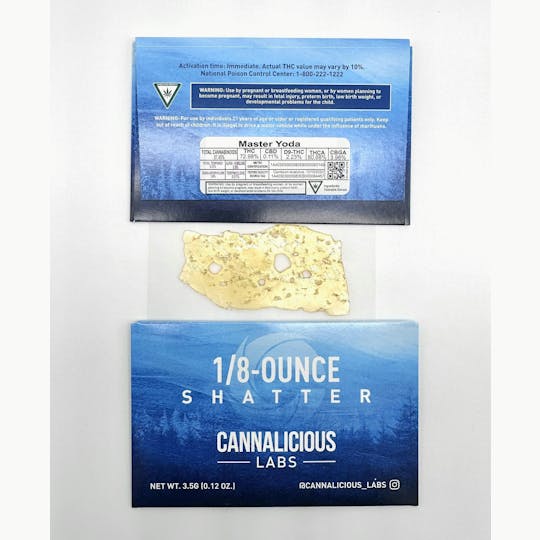 Cannalicious Labs - Master Yoda Shatter - 1/8oz - 1