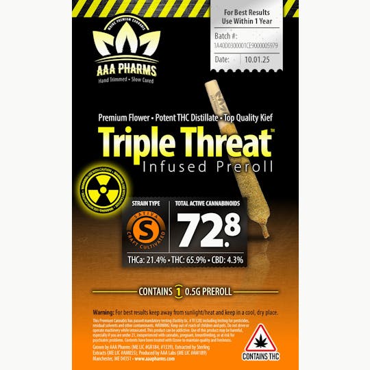 AAA Pharms - Triple Threat - 0.5g Sativa - 1