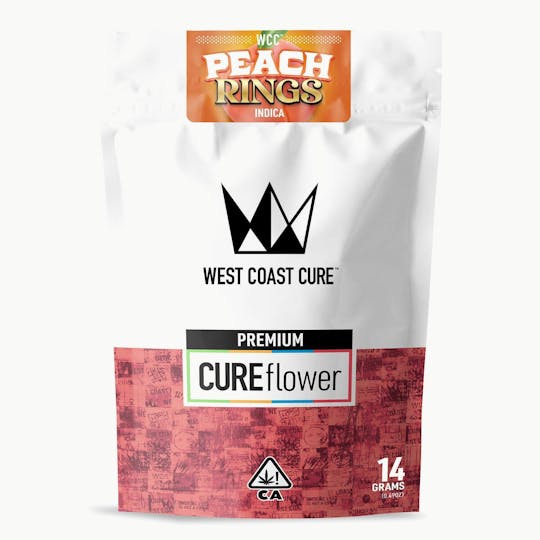 West Coast Cure - Peach Rings - 14G Premium Flower - 1