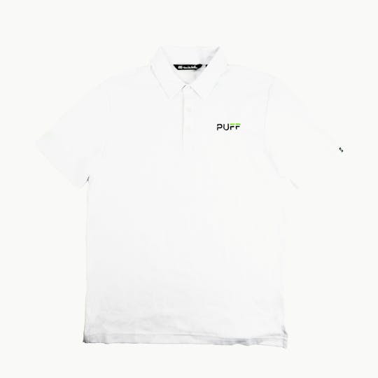 Puff Cannabis Company - PUFF Golf Polo White - 1
