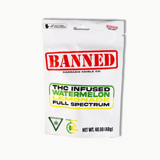 Banned Edible Co - WATERMELON LEMONADE GUMMY CLUSTERS 200MG | 4 PACK - 1