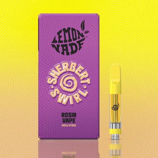 Lemonnade - Lemonnade - 1G 510 Live Rosin Vape - Sherbert Swirl - 1