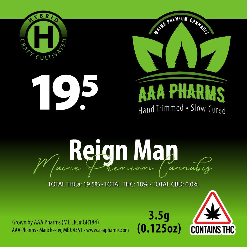 AAA Pharms - Reign Man - Premium Flower - 1
