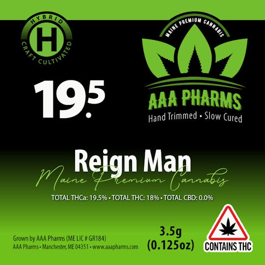 AAA Pharms - Reign Man - Premium Flower - 1