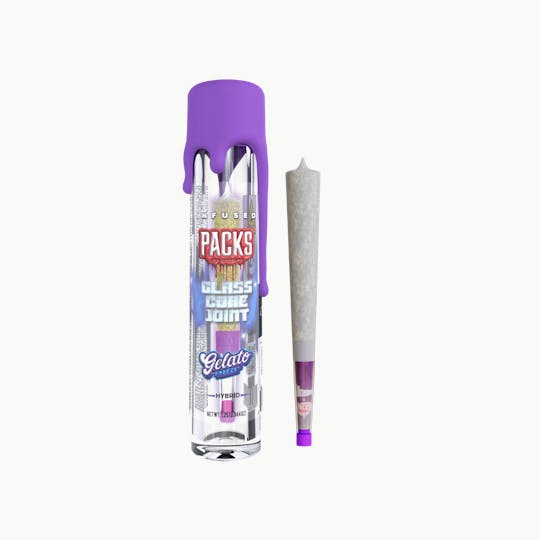 Packwoods - GELATO FREEZE | Packs Glones - Infused Glass Cone Joint | 1.5G - 1