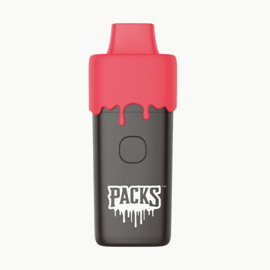 Packwoods - BLACK CHERRY GELATO | Packspod Live Resin Disposable | 1G - 1
