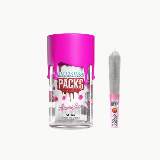 Packwoods - MIAMI HAZE | Packs Mini Bursts - 5 Pack Infused Mini Joints | 2.5G - 1
