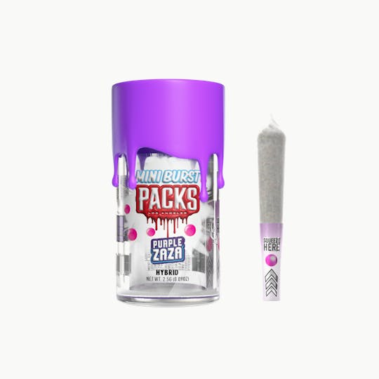 Packwoods - PURPLE ZAZA | Packs Mini Bursts - 5 Pack Infused Mini Joints | 2.5G - 1