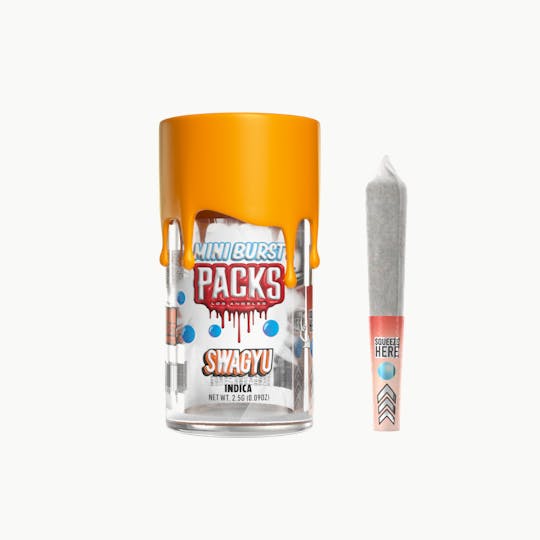 Packwoods - SWAGYU | Packs Mini Bursts - 5 Pack Infused Mini Joints | 2.5G - 1