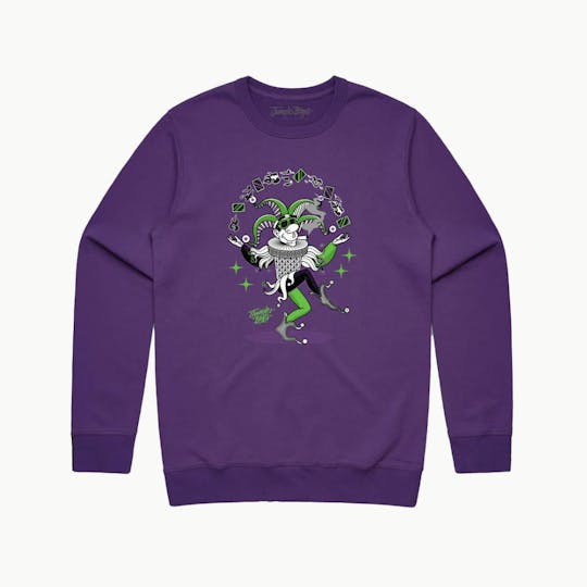 Jungle Boys - Jungle Boys Clothing | Joker Crewneck - Small (Purple) - 1