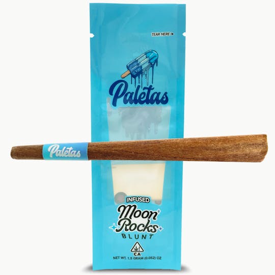 Paletas - Paletas: Blue Raspberry - Indica Infused Moonrock Blunt 1.5g - 1