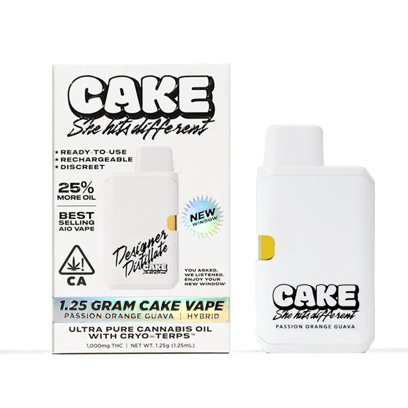 Cake Passion Orange Guava - 1.25 Grams - Hybrid - Designer Distillate
