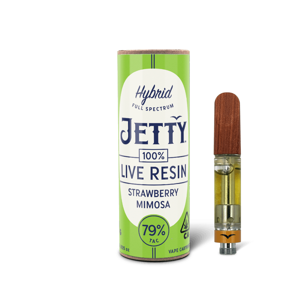 Jetty Extracts Strawberry Mimosa 100 Live Resin Cartridge 1g Weedmaps