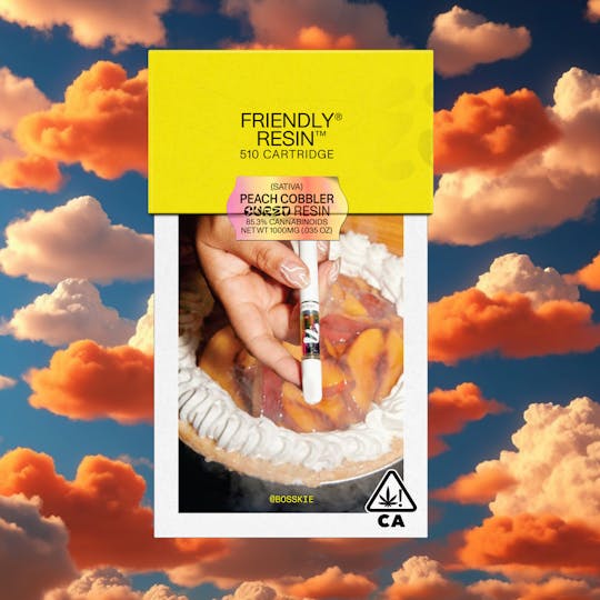 Friendly Brand - Peach Cobbler 1g Cured Resin Cartridge - 1