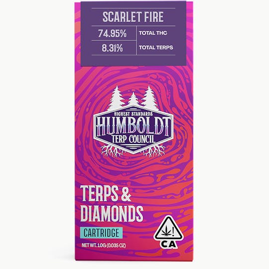 Humboldt Terp Council - Humboldt Terp Council | Live Resin Vape Cartridge Scarlet Fire 1g - 1