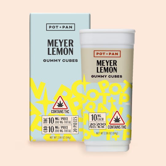 Pot + Pan - Pot + Pan | 1:1 | Meyer Lemon Gummy Cubes | 20 pieces (10mg) - 1