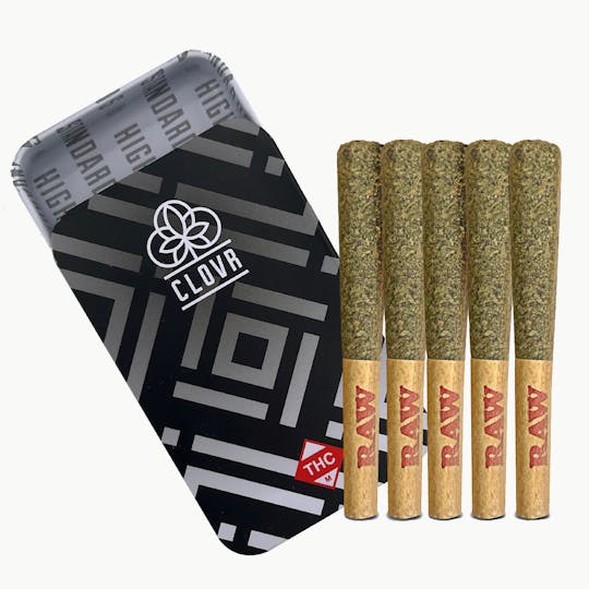 CLOVR - CLOVR- Pre-rolls- 0.5g 5 Pack Tins- Zkittlez - 1