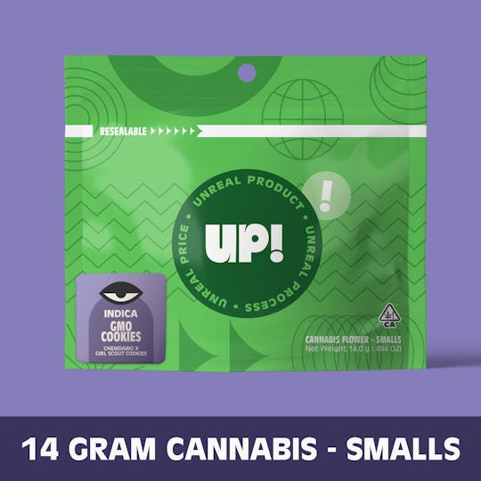 UP! - GMO Cookies Premium Smalls Flower 14g - 1