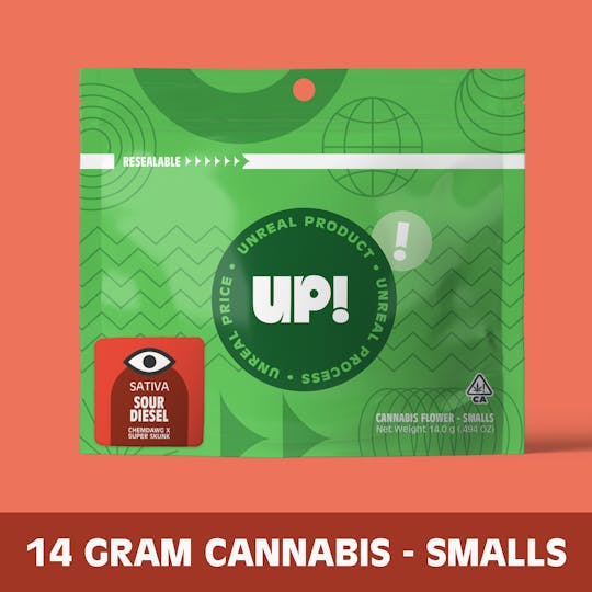 UP! - Sour Diesel Premium Smalls Flower 14g - 1