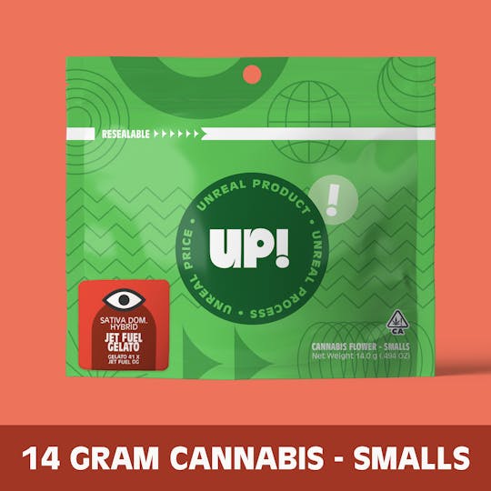 UP! - Jet Fuel x Gelato Premium Smalls Flower 14g - 1