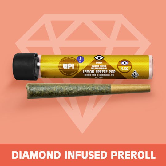 UP! - Lemon Freeze Pop Diamond Infused Preroll 1.3g - 1