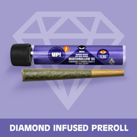 UP! - Marshmallow OG Diamond Infused Preroll 1.3g - 1
