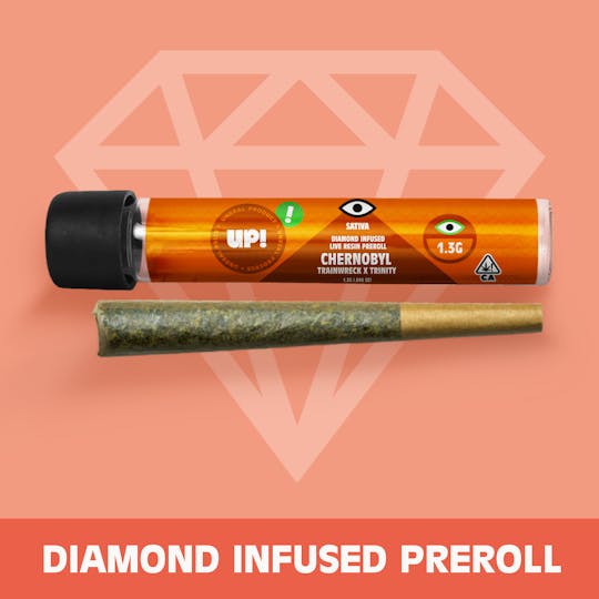 UP! - Chernobyl (Sativa) Diamond Infused Preroll 1.3g - 1