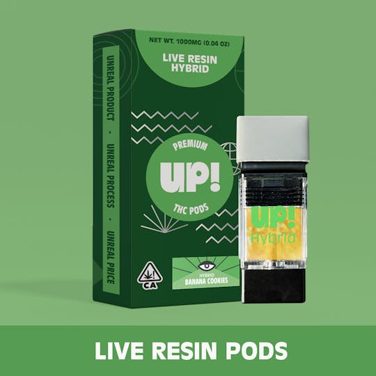 UP! - Banana Cookies (Hybrid) Live Resin Pod 1g - 1