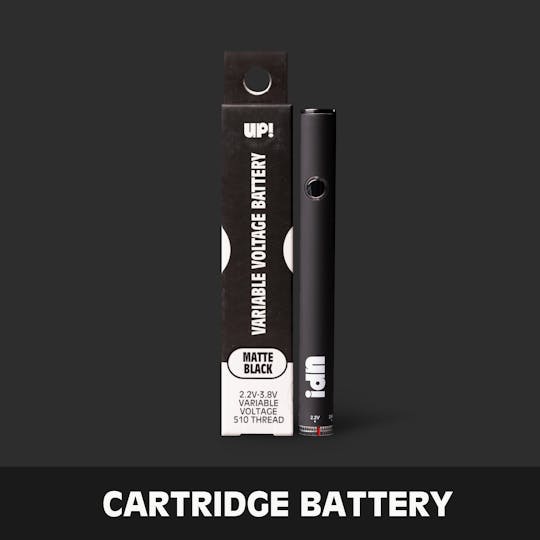 UP! - Matte Black 510 Variable Battery + Charger - 1
