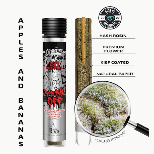 APE Premium Cannabis Corp - Apples and Bananas & Blue Cheese — Hash Hole Pre-Roll (2.5g) - 1