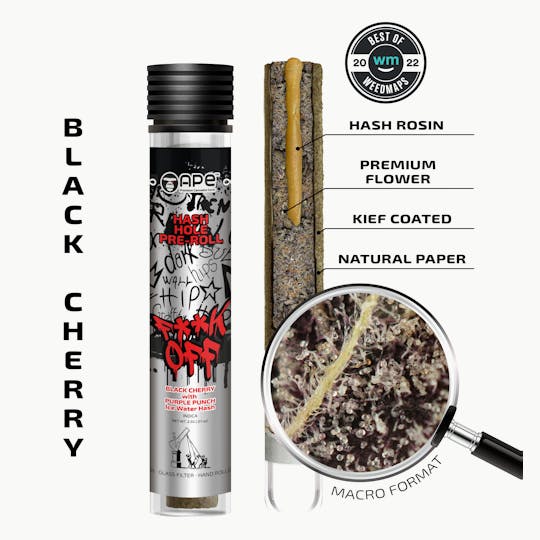 APE Premium Cannabis Corp - Black Cherry & Purple Punch — Hash Hole Pre-Roll (2.5g) - 1
