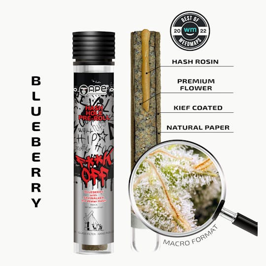APE Premium Cannabis Corp - Blueberry & Skywalker — Hash Hole Pre-Roll (2.5g) - 1
