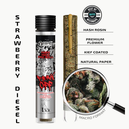 APE Premium Cannabis Corp - Strawberry Diesel & Blue Dream — Hash Hole Pre-Roll (2.5g) - 1