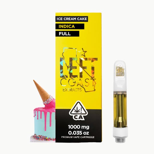LEFT COAST - Ice Cream Cake - Premium THC Cartridge 1G - 1