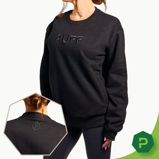 Puff Cannabis Company - PUFF Crew Neck Black - 1