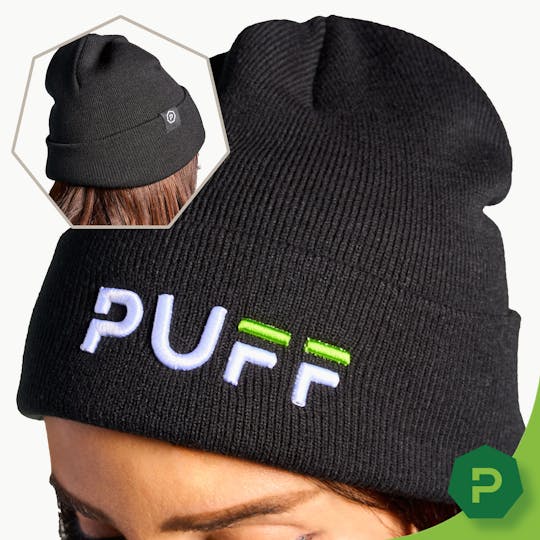 Puff Cannabis Company - PUFF Beanie Black - 1