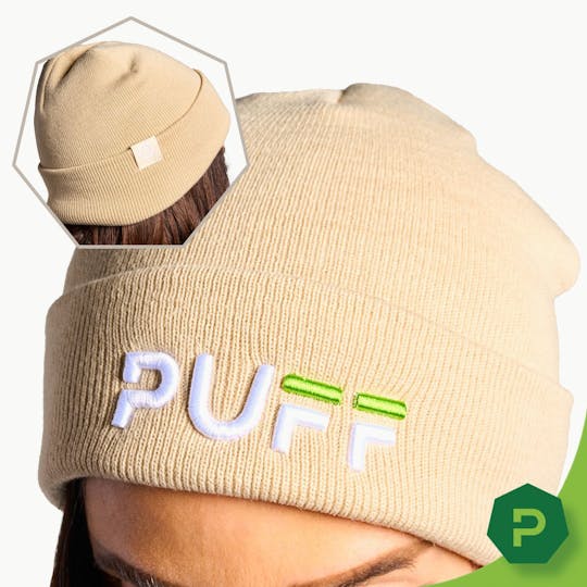 Puff Cannabis Company - PUFF Beanie Tan - 1