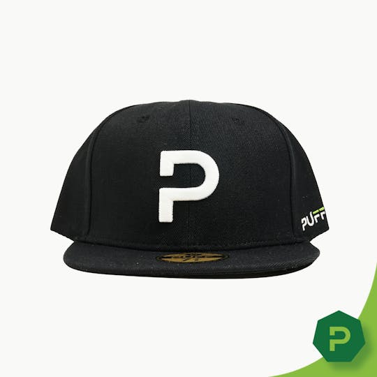 Puff Cannabis Company - PUFF Flat Bill Hat Black - 1