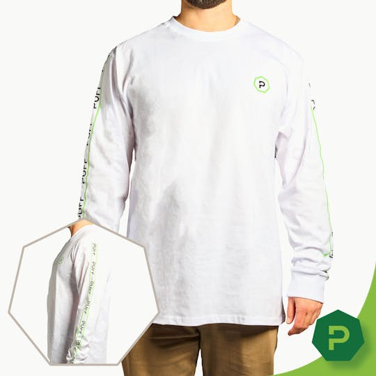 Puff Cannabis Company - PUFF Long Sleeve White - 1