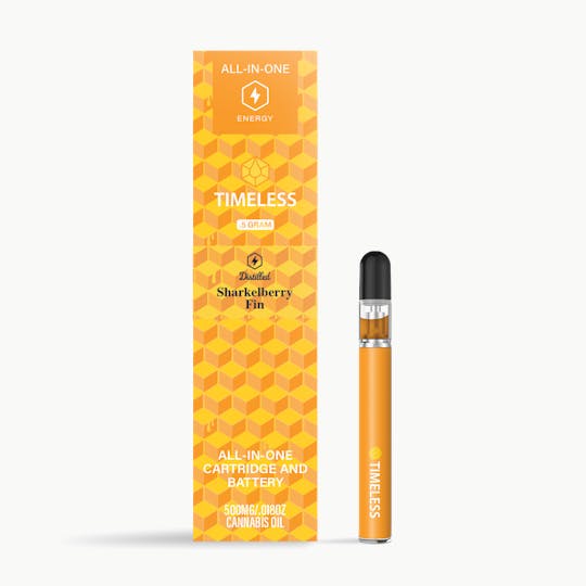 Timeless Vapes - Timeless Sharkelberry Fin 500mg All-In-One Vape Cartridge (Energy) - 1