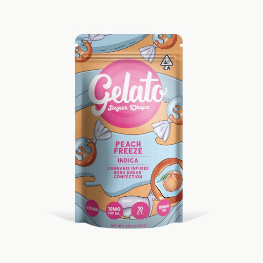 Gelato - Peach Freeze Sugar Drops 100mg - 1