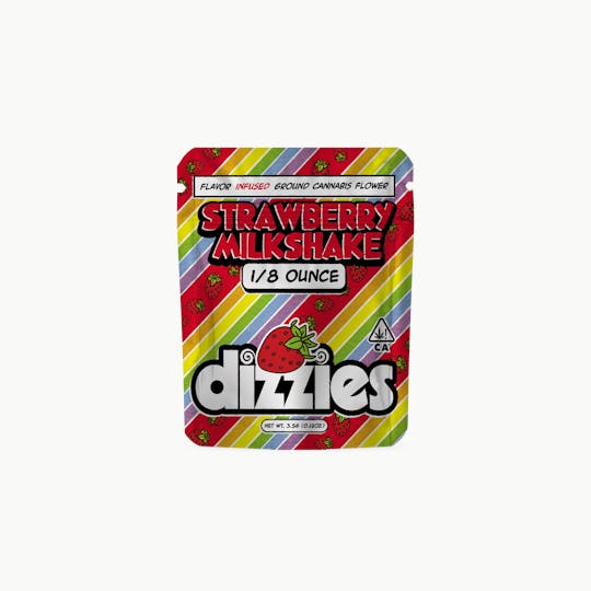 Dizzies - Dizzies Infused Ground Flower Strawberry Milkshake 3.5g - 1