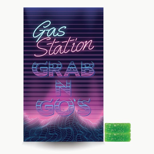 Gas Station Cultivation - Grab N Go's - Green Apple Gummies 100MG - 1