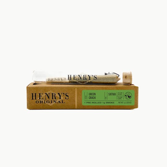 Henry's Original - 1g Single Pre-Roll- Green Crack - 1