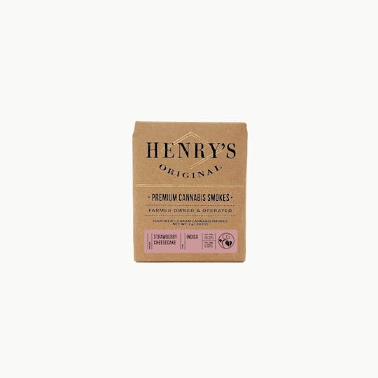 Henry's Original - 7g Total 14-Pack Pre-Rolls (.5g each) - Strawberry Cheesecake - 1